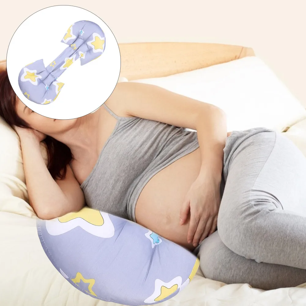 

1pc Maternity Side Sleeping Pillow Waist Support Pillow Lumbar Support Cushion