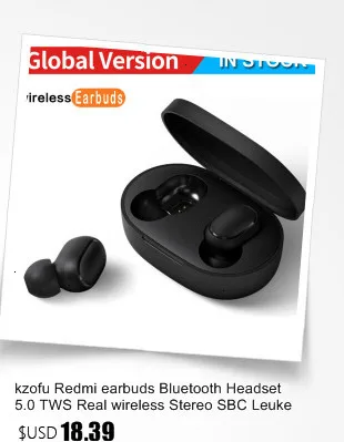 Xiaomi Redmi наушники Bluetooth 5,0 гарнитура TWS настоящая Беспроводная стерео SBC Leuke мини светильник Oortelefoon Автоматическая перезагрузка