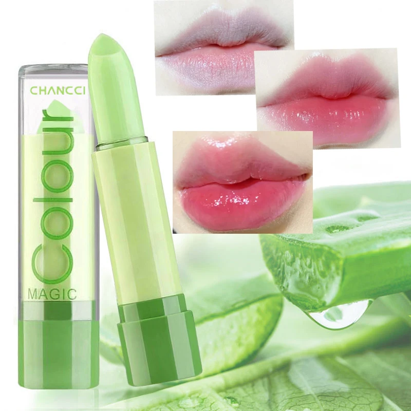Алоэ Вера помада с изменением цвета питают Длительное Действие блеск для губ