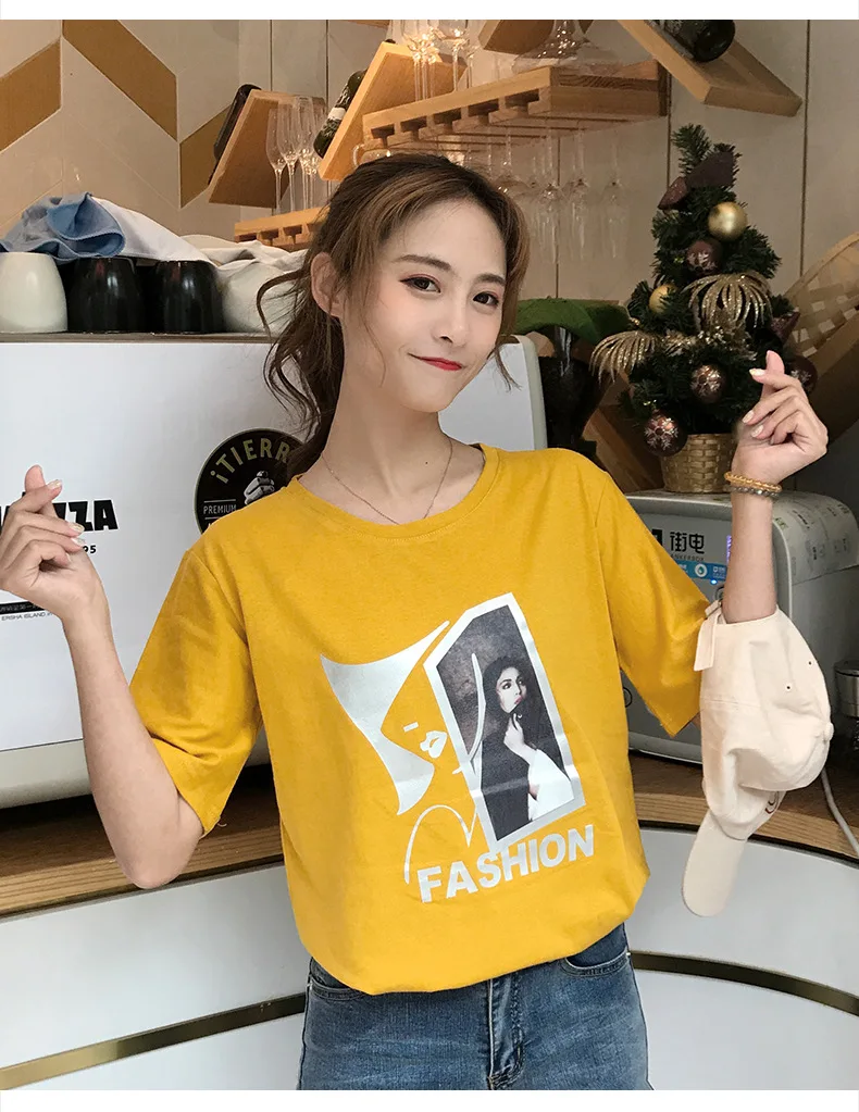 

2020 Classic Simple Summer Leisure Women's Short Sleeve T-shirt