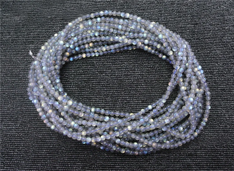 

Высококачественный натуральный блестящий синий светильник, круглые ювелирные изделия Лабрадорита, свободные бусины 15 дюймов