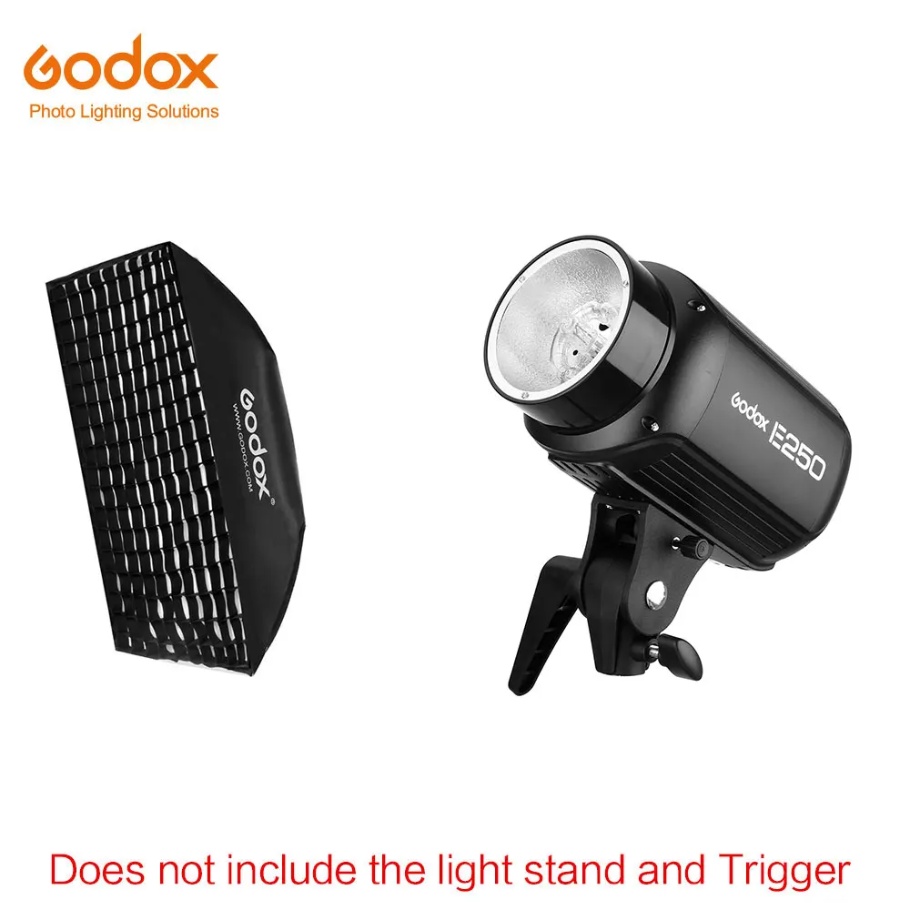 Kit 2 Godox E250 250Ws Фотостудия вспышка стробоскоп свет+ 50x70 см сотовый жир+ 180 см осветительная стойка+ AT-16 ТРИГГЕРНАЯ вспышка - Цвет: Kit 2