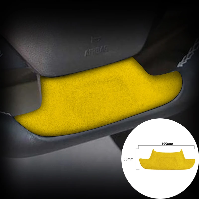 

For Chevrolet Camaro 2016-2020 Alcantara Suede Wrap Car Steering Wheel Panel Strip Cover Trim Sticker Internal Accessories