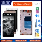 100% протестированный ЖК-дисплей для Huawei P8 Lite 2015, дисплей с рамкой и сенсорной панелью, экран 5,0 дюйма, P8 Lite ALE-L04, ЖК-дисплей в сборе
