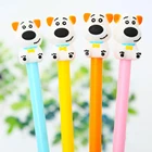 36 шт.компл. Корейская 3D Собака милая искусственная животная Веселая гелевая ручка забавные Канцтовары письмо синие чернила Шариковая ручка школьные вещи товары
