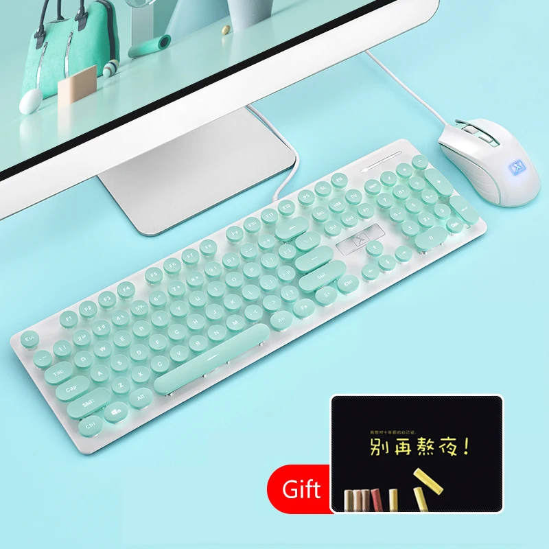 USB Проводная игровая клавиатура с подсветкой комбинированная эргономичная