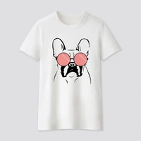 kawaii pug lovely dog t shirt women summer fashion casual clothes print harajuku tops tee short sleeve lovely girl t shirt