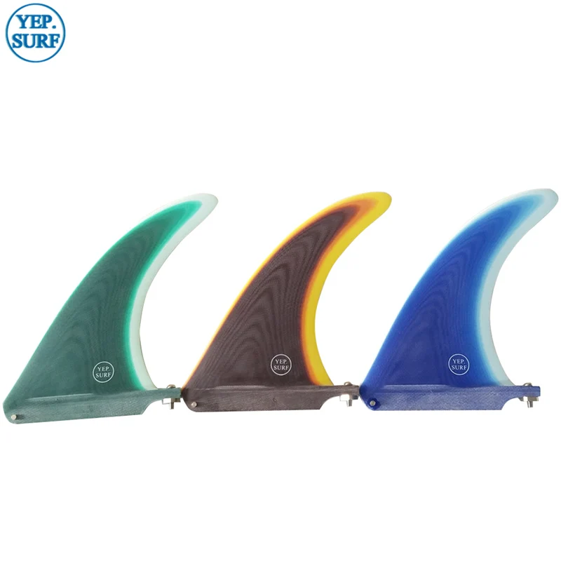 Для Серфинга Longboard плавники из стекловолокна 8/9/10,25 Длина плавник для серфинга синий цвет Киль ребра 8/9/10,25 Длина
