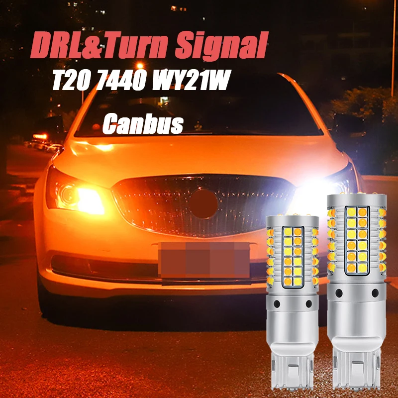 

Дневные ходовые огни 7440 DRL светильник тели поворота для chevrolet lacetti niva trax, для tahoe epica lanos T20 WY21W W21W, 2 шт.