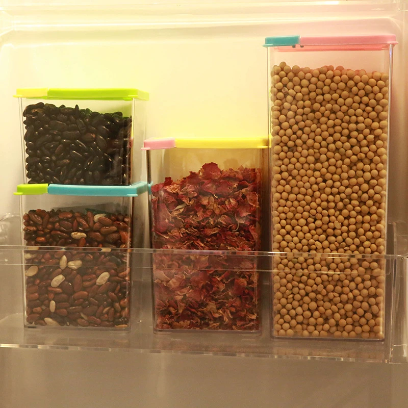Кухня флип ящик для хранения еды гайки бак герметичный пластиковый контейнер