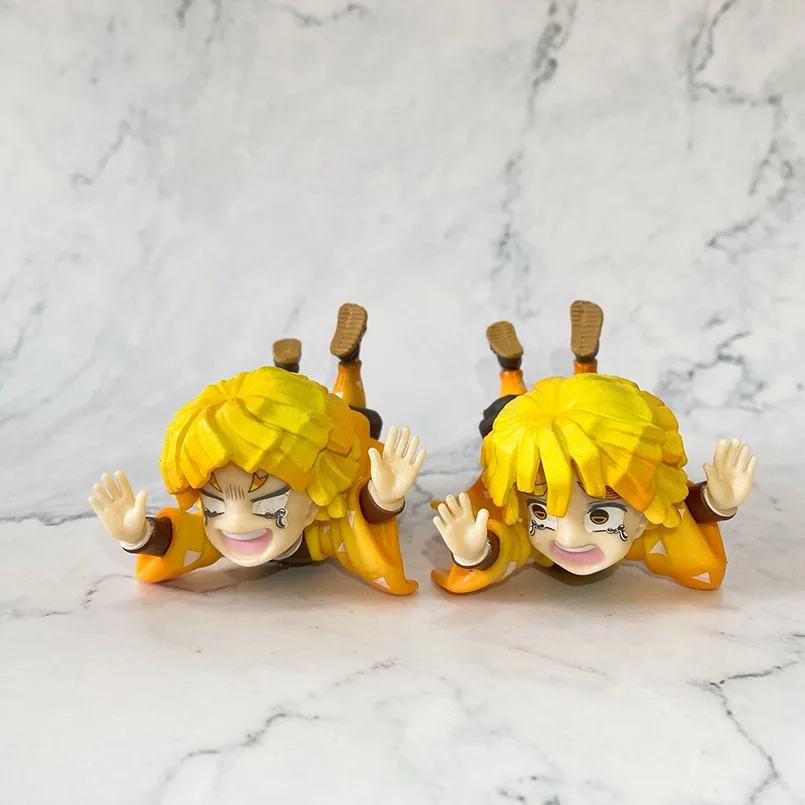 

Q version Anime Demon Slayer Figure cute Party version Agatsuma Zenitsu PVC Action Figure Collectible Model Toys Kid Gift