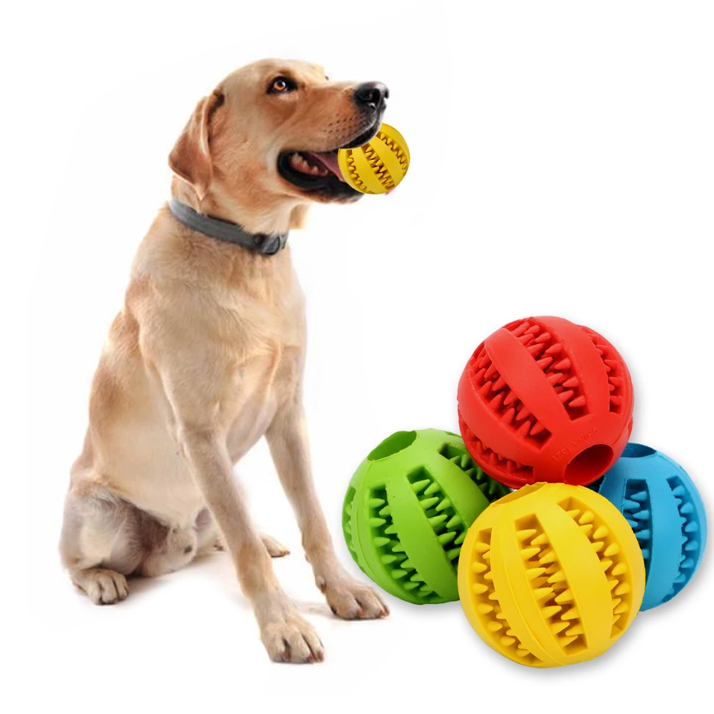 

Шарики для чистки зубов, игрушка для собак, интерактивный резиновый мяч, игрушка для жевания собак, 5 см диаметр, эластичный мяч для собак, ко...