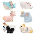 Горшок бонсай в виде мультяшных животных, цветочный горшок из смолы, горшок для суккулентов, ваза для растений, горшок для выращивания слона, кролика, домашний декор