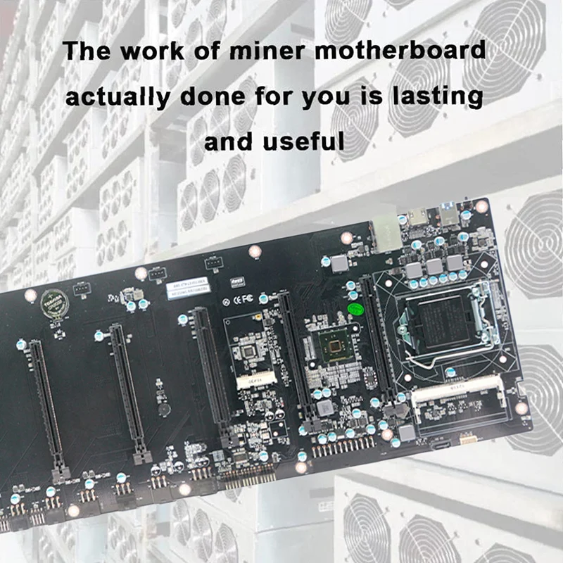 Материнская плата B85 BTC для майнинга DDR3 ОЗУ разъем 8xpcie X16 поддержка ЦП LGA1150 4-го I3 I5