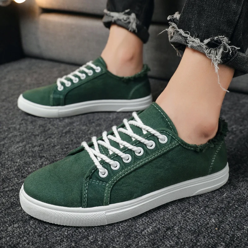 2021 Summer Men Skateboarding Shoes Student High Top Sneakers Sports Canvas Breathable Walking Street Shoes Chaussure Homme