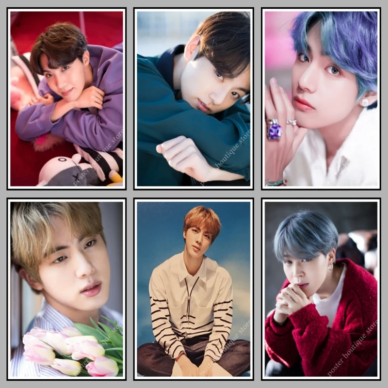 Kpop Bangtan boys poster jungkook rm v jimin jin suga j hope 2019new decoration painting hd фото наклейка для стены