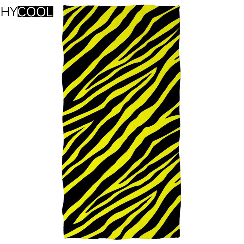 Microfiber Soft Beach Towels Funny Zebra Pattern Printing Women Men Bathing Towels Quick Dry Sport Swimming Large Towels
