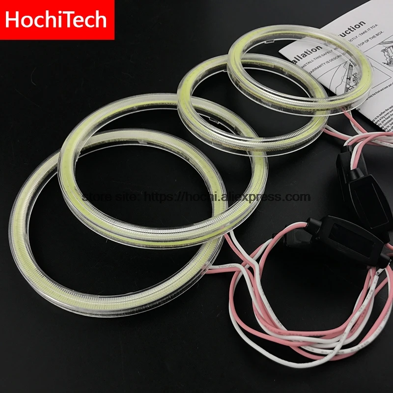 Для Mitsubishi Challenger Montero Sport 2008-2016 COB Светодиодный дневной светильник Белый Halo Cob Led Angel