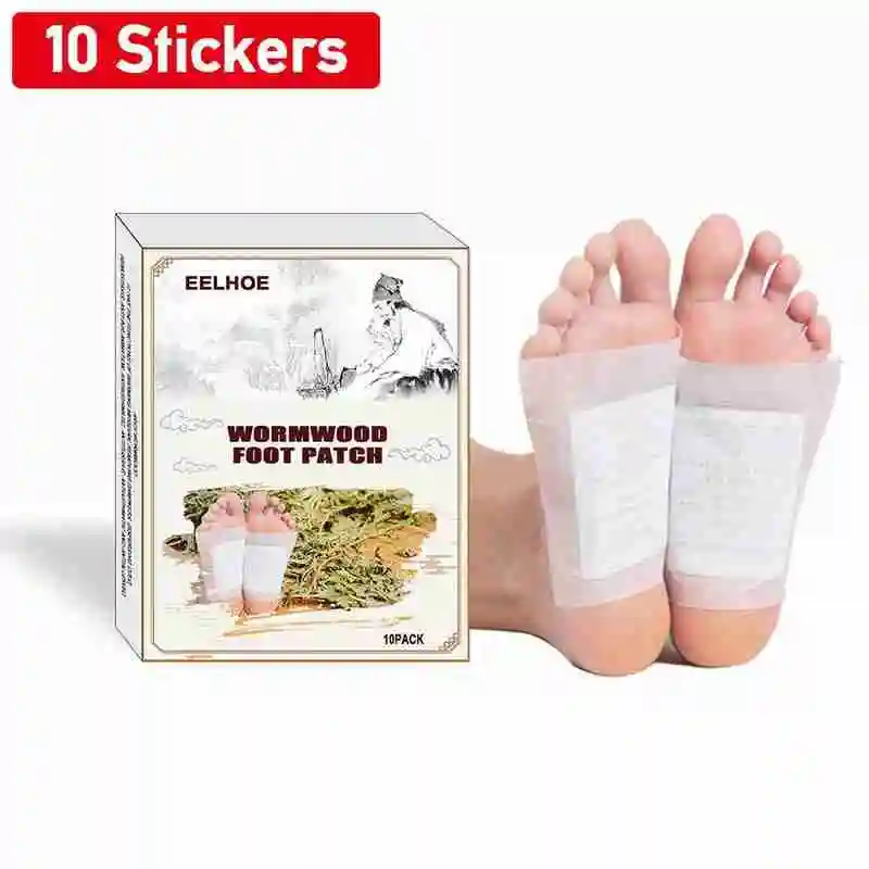 10 шт./кор. полыни пластыри на стопы ног очищающие подушечки для тела снимающая
