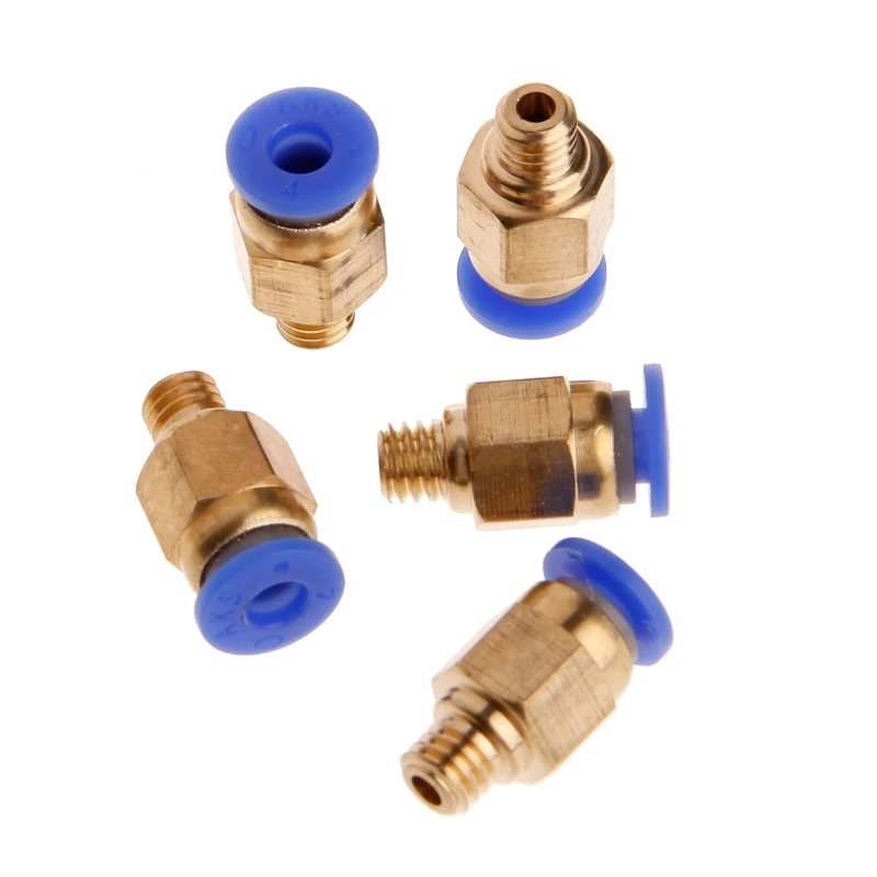 5Pcs PC4-M6 Pneumatic Straight Fitting Connector for 4mm OD Tubing M6 6mm | Обустройство дома