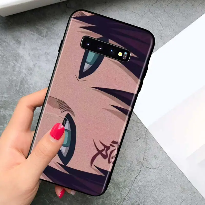 

Anime Naruto Face for Samsung Galaxy S21 Ultra Plus Note 20 10 9 8 S10 S9 S8 S7 S6 Edge Plus Black Phone Case