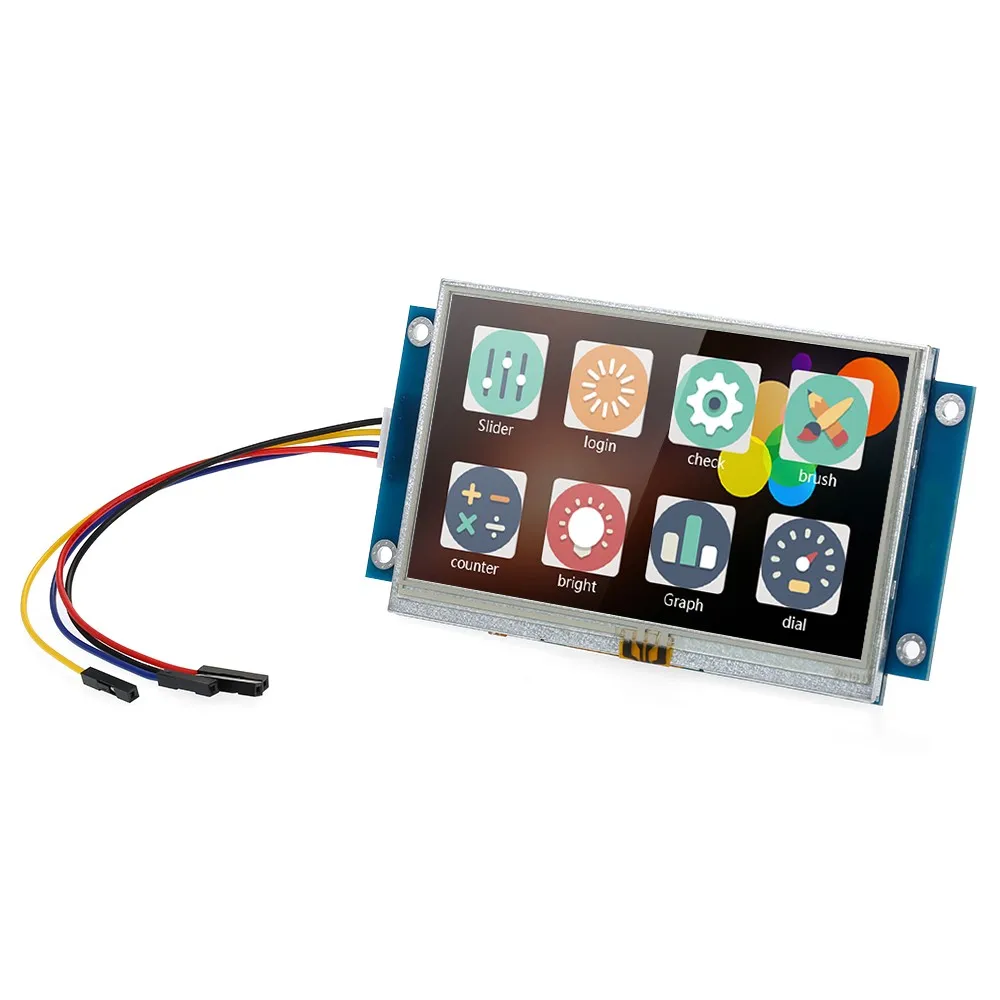 4.3&quot Serial Port Color LCD Module Enhanced HMI Intelligent Smart USART Touch TFT Display Panel | Инструменты