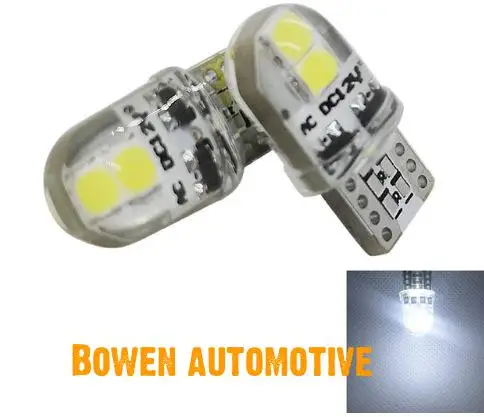 

LD 2X New silicone crystal T10 cob led width indicator w5w 168 194 license plate lamp reading lamp