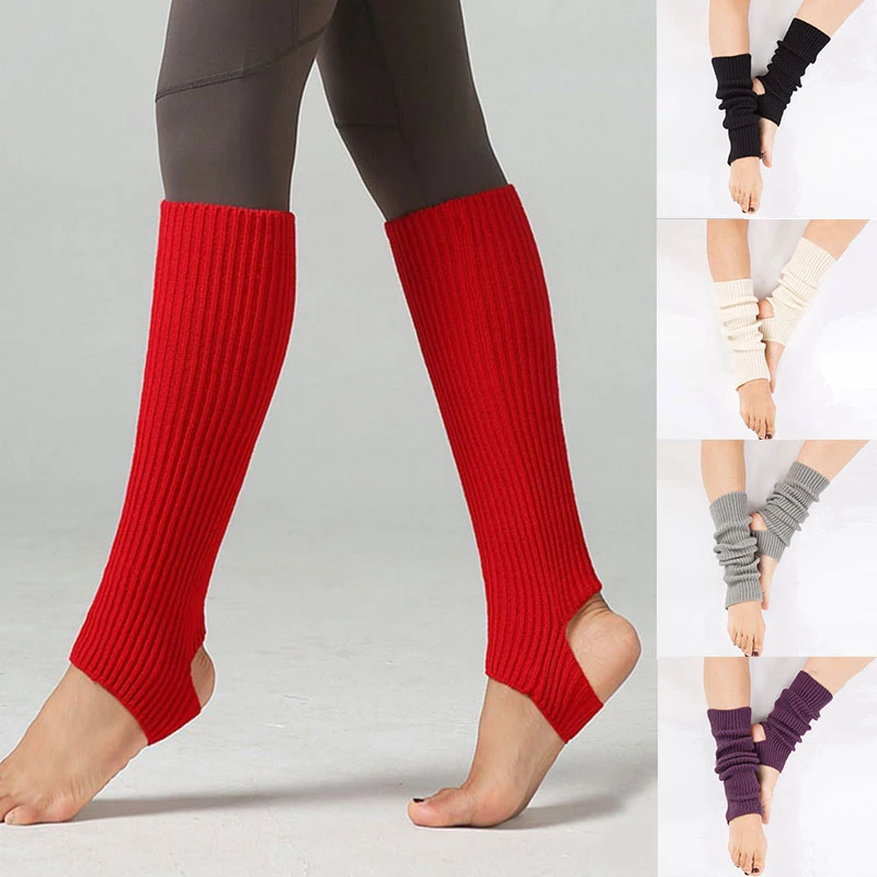 

Вязаные спортивные защитные шерстяные балетные теплые носки для занятий йогой теплые носки вязаные носки для ходьбы гетры для женщин