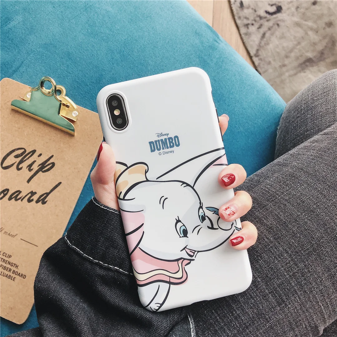 Милый простой мультфильм волна точка Dumbo IMD для iphone 6 6S 7 7plus 8 8Plus iphone X XR MAX чехол для телефона