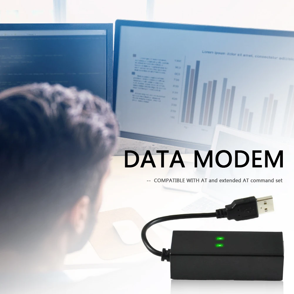 Внешний Dial Up Voice Fax данных модем 56K usb кабель для передачи данных/факс телефона один