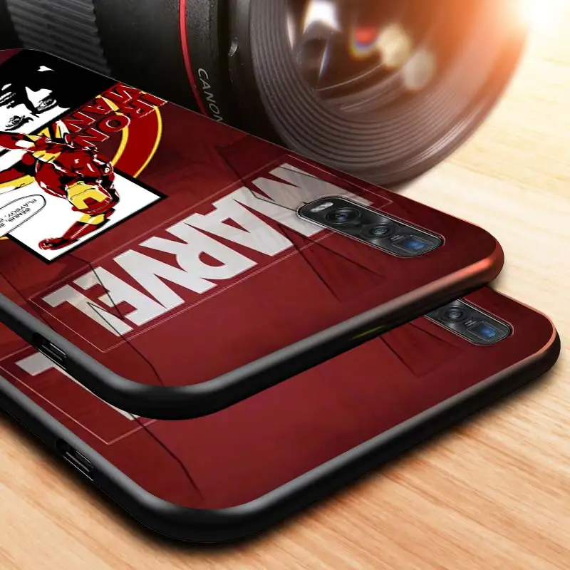 

Marvel cute Iron Man for OPPO A12 A1K A11X A12E A31 A32 A52 A53S A53 A72 A73 A92 A93 Find X2 X3 2018 2020 Lite Neo Phone Case