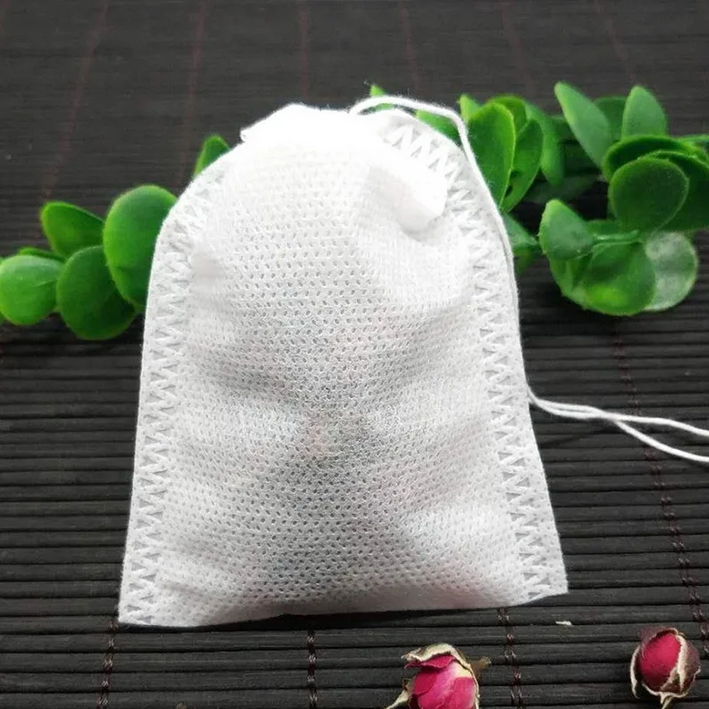 

100Pcs/Lot Teabags 5 x 7CM Empty Scented Tea Bags With String Heal Seal Filter Paper for Herb Loose Tea