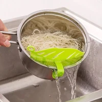 1pc mesh strainer gadgets kitchen accessories stuff colanders pp fruits rice vegetable wash clean tools noodles spaghetti tools