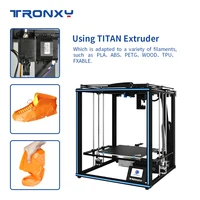 2021Big Sale Tronxy X5SA PRO 24V Power 3D Printer CoreXY DIY Kits With Guide Rail Titan and Extruder Flexible Material TPU