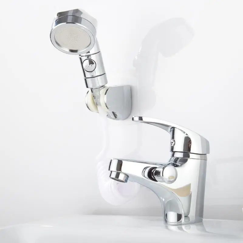 Латунный Смеситель для раковины на бортике смеситель с насадкой душа ванной