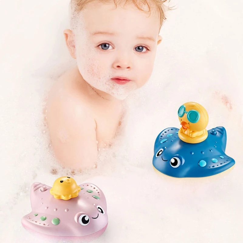 

Детская игрушка для ванны, водная игрушка с распылителем, плавающая игрушка для купания, игрушка для бассейна с распылителем воды на 1 год, д...