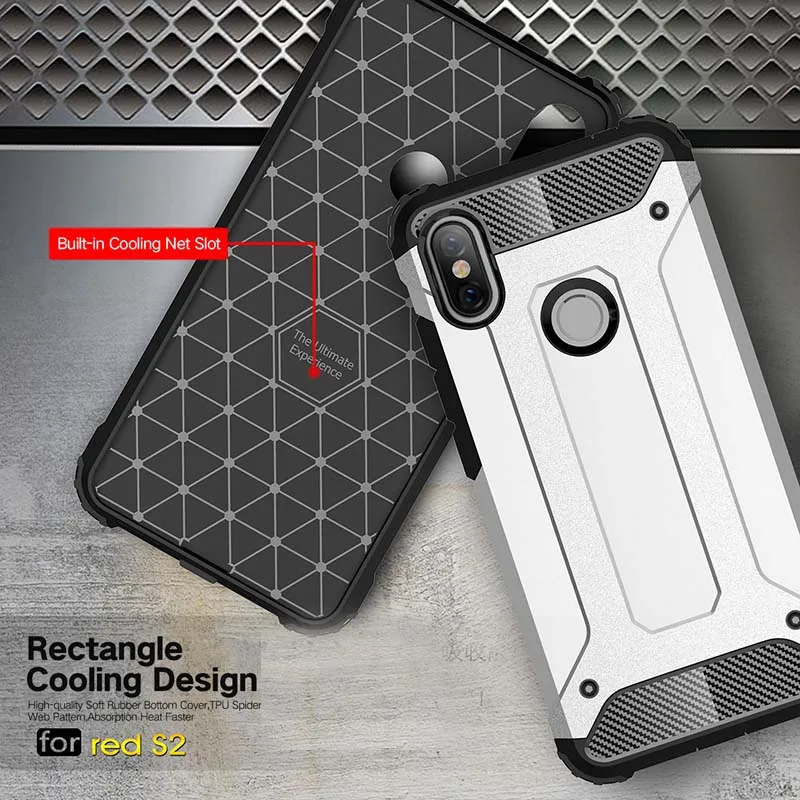 Beworlder Cases For Xiaomi Redmi S2 5.99'' Case TPU + PC Hard ShockProof Armor Silicone Cover Y2 |