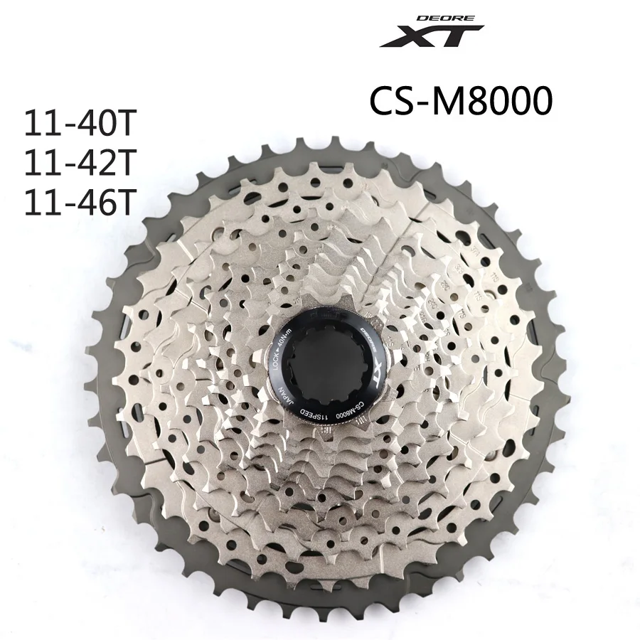 SHIMANO XT CS M8000 CS-M8000 Аутентичные кассетные звездочки 11S Скорость свободного хода 11-40T 11-42T 11-46T MTB маховик запчасти для велосипеда