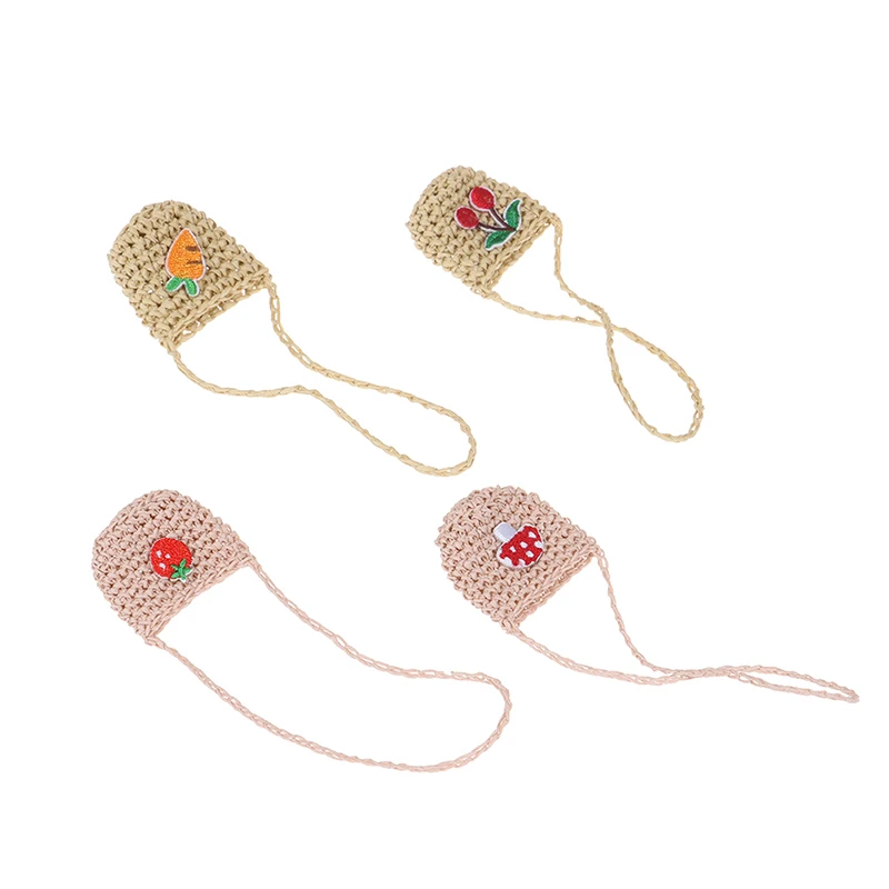 

1 шт. модные 1:6 1:12 аксессуары для кукол Женская тканая сумка кошелек аксессуары кукольный домик детские игрушки