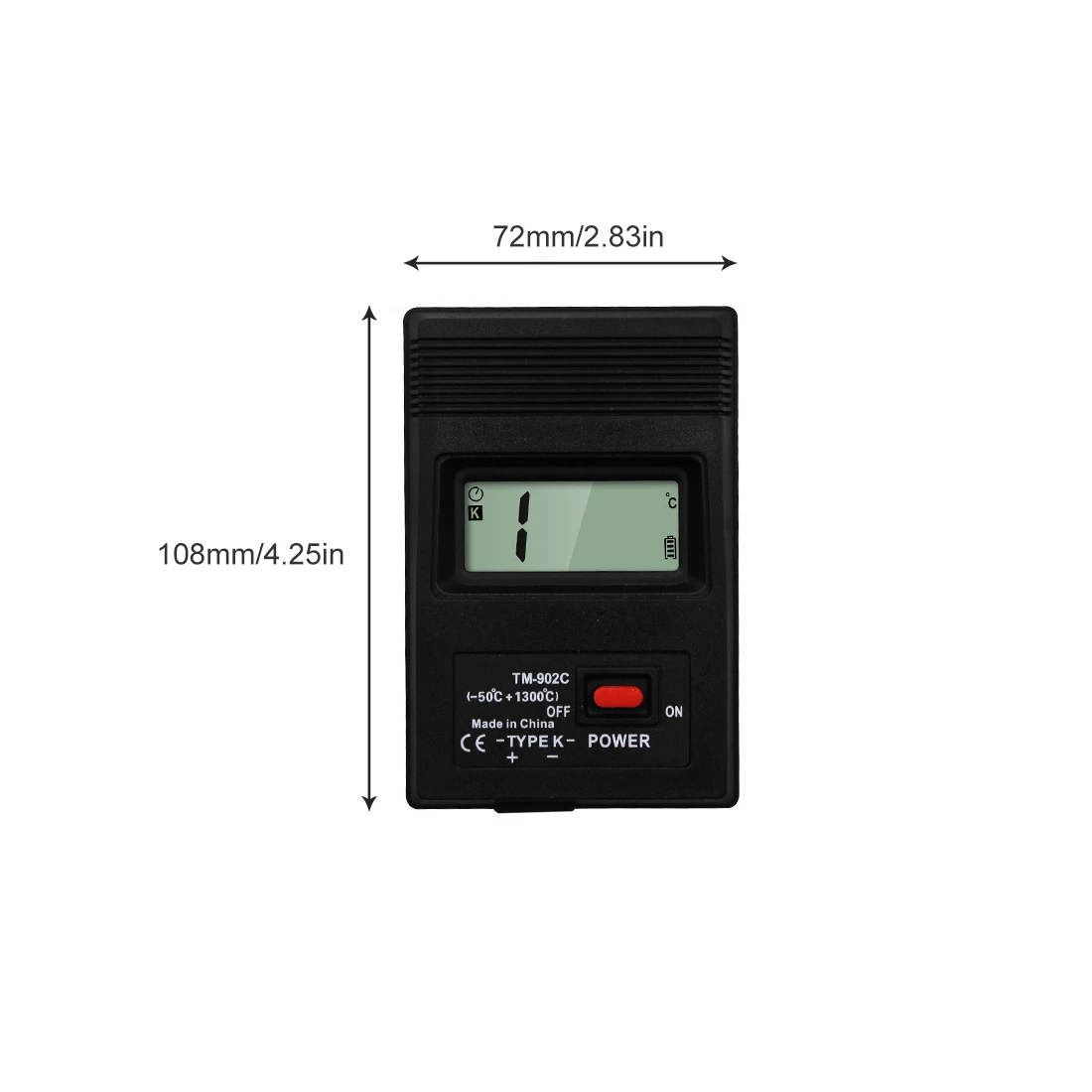 Цифровой измеритель температуры TM902C K-тип термометр датчик + термопара детектор