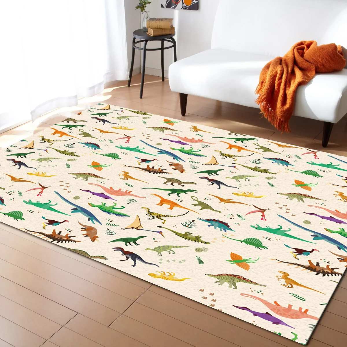 Красочный динозавр искусственные дверные коврики коврик для гостиной спальни