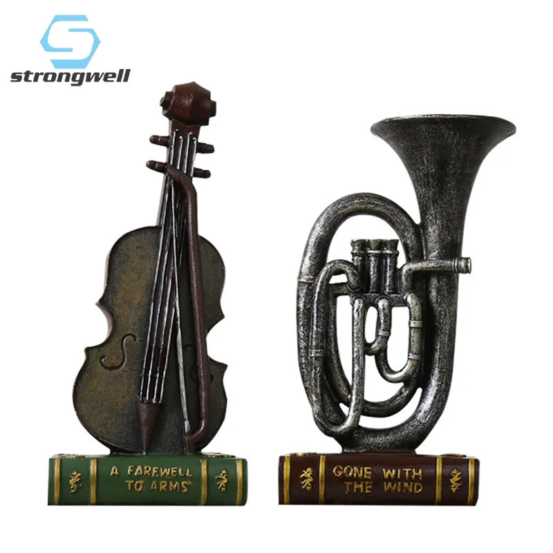 Strongwell Европейская ретро старинная статуя инструмента кафе бар спальня