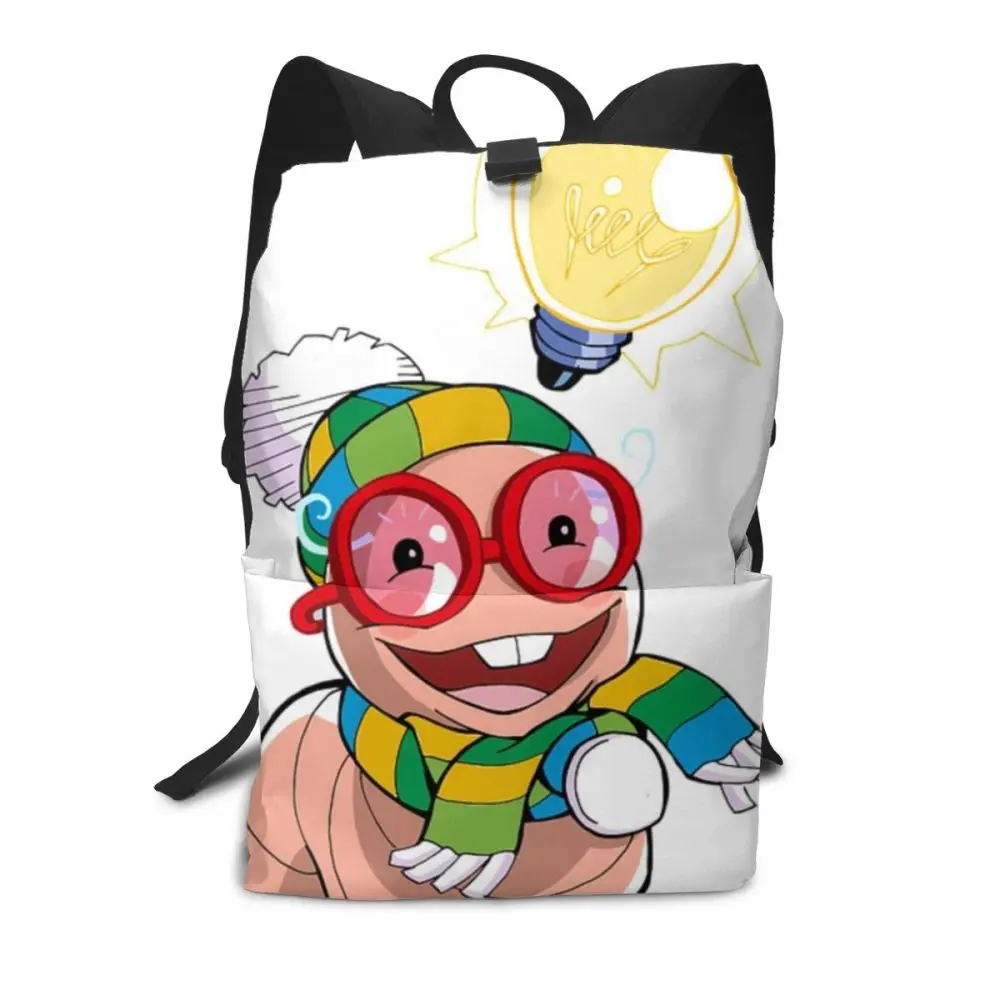 

Glowworm Backpack Glowworm Backpacks Print High quality Bag Trend Teenage University Multi Pocket Bags