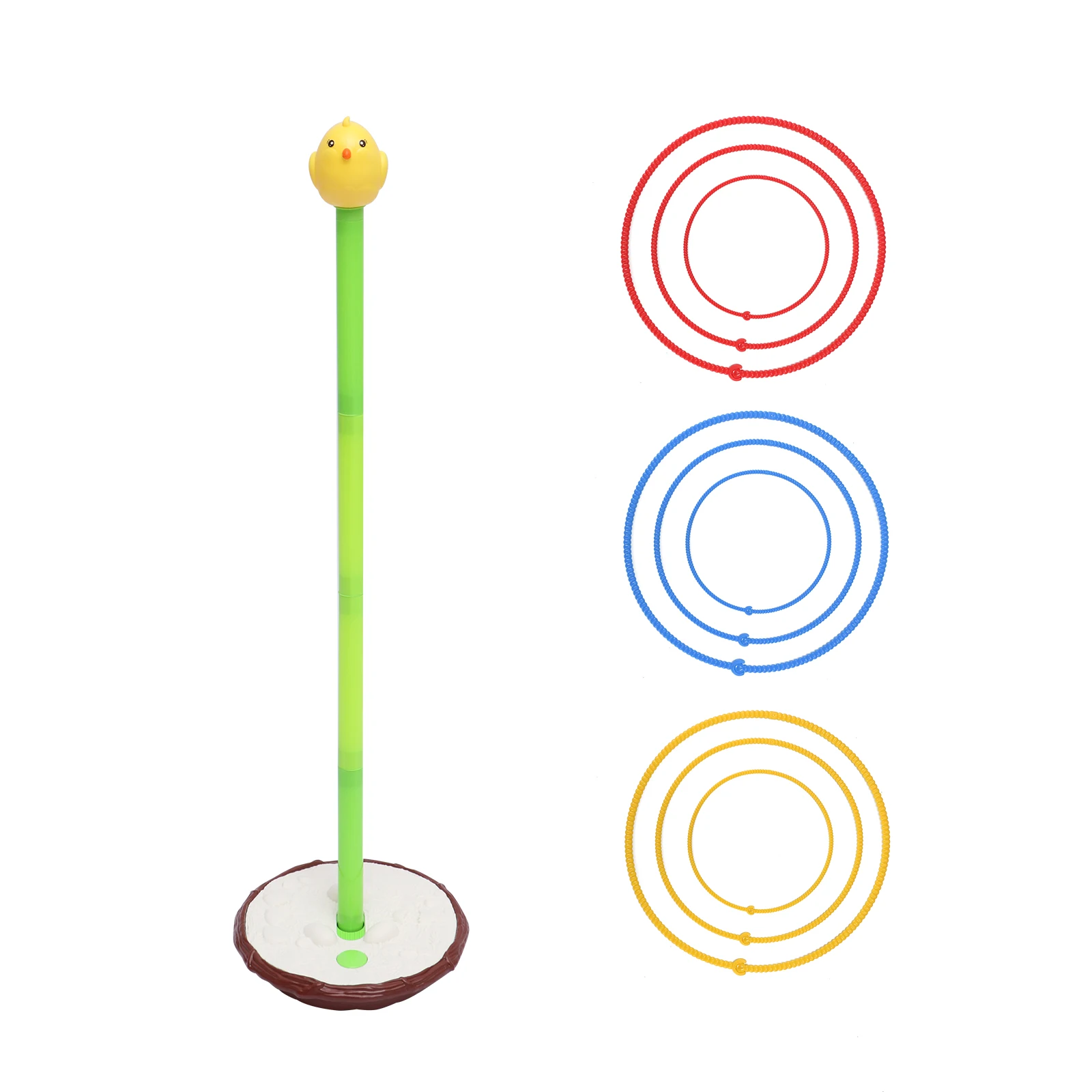 

Outdoor Ring Toss Throwing Game Set For Children Kids Garden Tossing Throwing Toys Electric Sway Bird Plastic Ring Toss Game