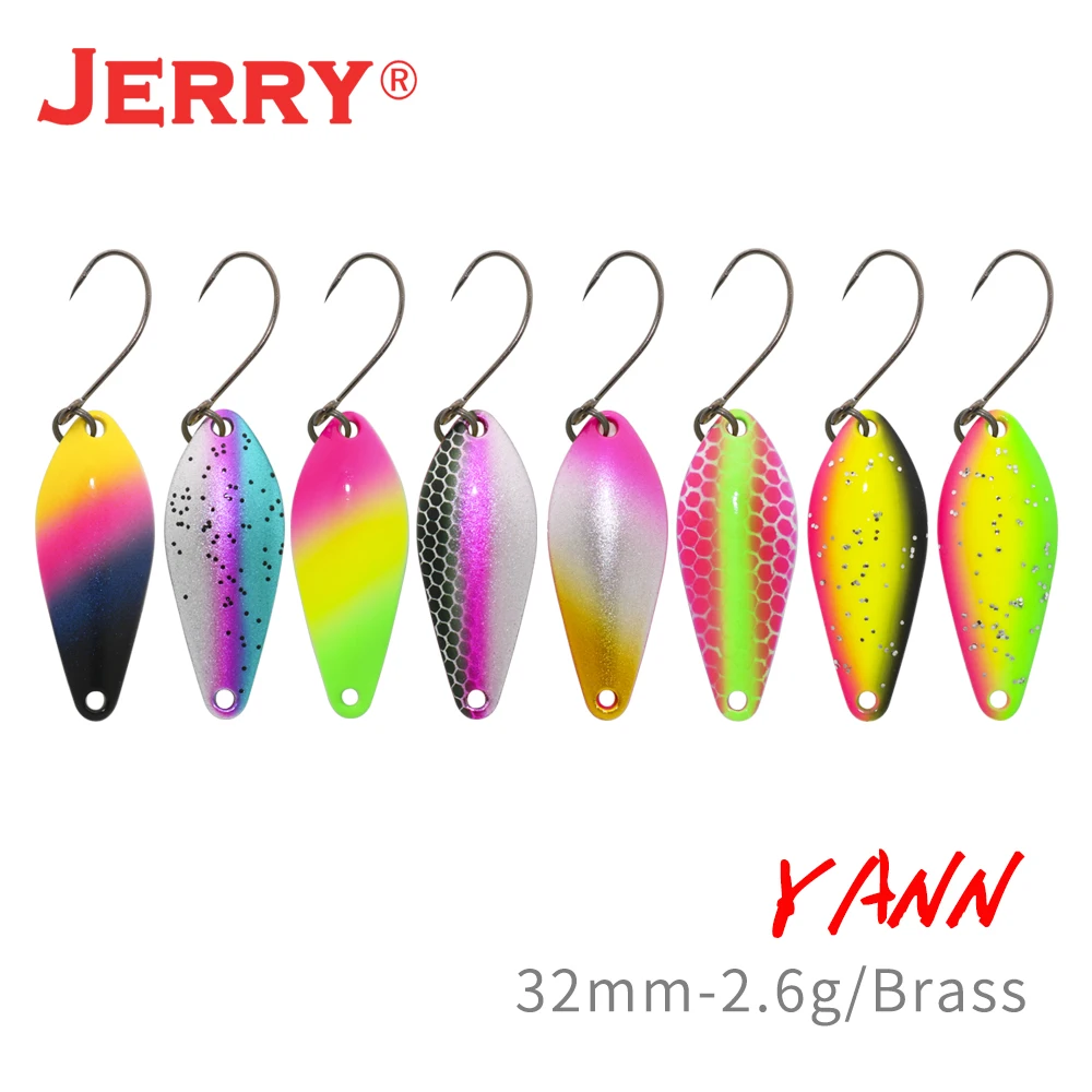 

Jerry YANN 3.1g Metal Spoon Trout Fishing Lure Kit Single Hook Micro Wobbler Bait Artificial Casting Lures For Bass Perch