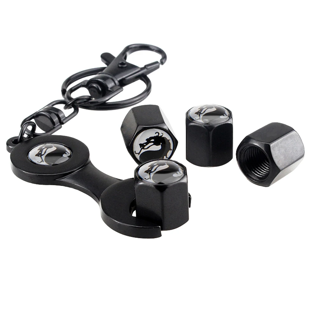 Стайлинг автомобиля крышка автомобильного клапана герметичная с логотипом Dragon