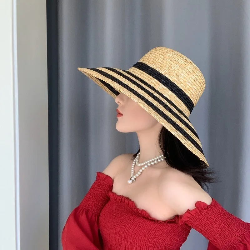 Французская Ретро экспорт оригинальный счет-фактура полосатая пшеничная