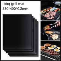 non stick bbq grill mat barbecue grill pads cooking baking placemat mats kitchen gadgets accessories reusable roaster tools