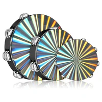 6810 inch radiant double row tambourines musical instrument hand drum percussion musical instrument for church party