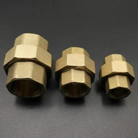12 34 1 bsp female thread brass union pipe fitting coupler adapter malleable slip joint connection